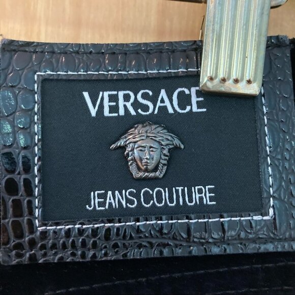 VERSACE JEANS COUTURE Sz 32 Velvet Made in Italy Jeans - Picture 7 of 10
